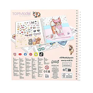 TOPModel Dress Me Up KITTY – Cicás matricás divattervező album