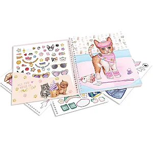 TOPModel Dress Me Up KITTY – Cicás matricás divattervező album