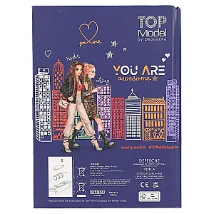 TOPModel City Girls napló számkódos zárral és hanggal