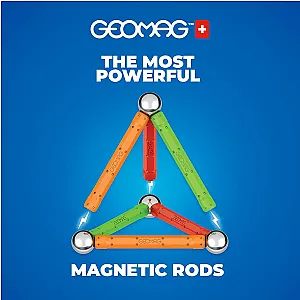 GEOMAG Supercolor, 35 piese– Set magnetic de construcție