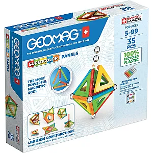 GEOMAG Supercolor, 35 piese– Set magnetic de construcție