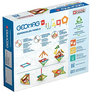 GEOMAG Supercolor, 35 piese– Set magnetic de construcție
