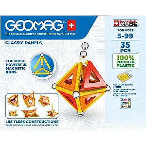 GEOMAG Classic Panels Recycled 35 – Set magnetic de construcție