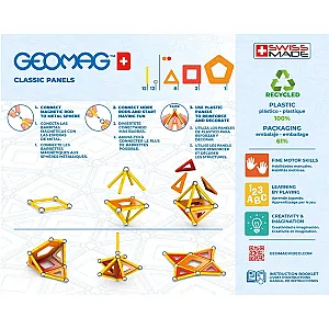 GEOMAG Classic Panels Recycled 35 – Set magnetic de construcție