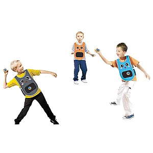 Joc de aruncare cu 3 veste și 6 mingi