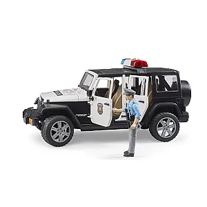 BRUDER 02526 – Jeep Wrangler Unlimited Rubicon rendőrautó rendőrfigurával és felszereléssel