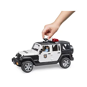 BRUDER 02526 – Jeep Wrangler Unlimited Rubicon rendőrautó rendőrfigurával és felszereléssel