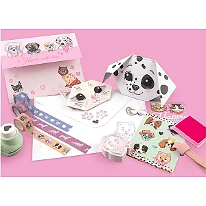 TOPModel Love Letter Set – Kitty and Doggy, set creativ pentru scrisori