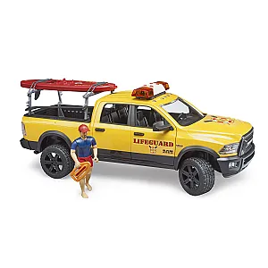 Bruder RAM 2500 Power Wagon – Salvamar cu placă SUP și figurină (02506)