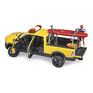 Bruder RAM 2500 Power Wagon – Salvamar cu placă SUP și figurină (02506)
