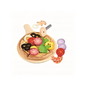 Hape Perfect Pizza Playset – Set de joacă Pizza din lemn