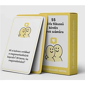 55 pozitív fókuszú kérdés párok számára – beszélgetésindító kártyák