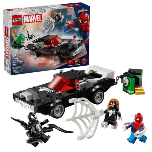LEGO® Marvel 76309 - Mașina sport a lui Venom vs. Spider-Man
