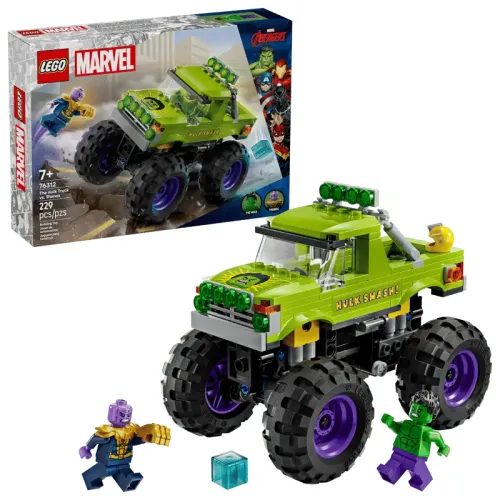 LEGO® Marvel 76312 – Monster truck-ul lui Hulk vs. Thanos
