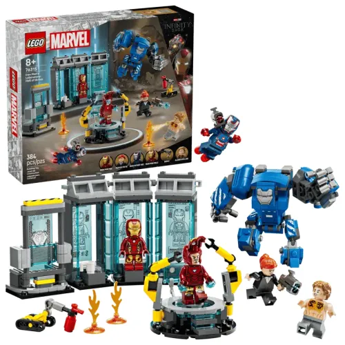 LEGO® Marvel 76315 – Laboratorul lui Iron Man: Sala armurilor