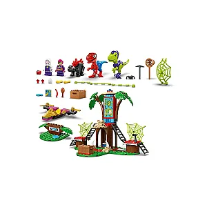 LEGO® Marvel 11200 - Bătălia dintre Spider-Man și Gobby-Raptor la baza din copac