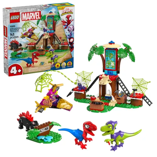 LEGO® Marvel 11200 - Bătălia dintre Spider-Man și Gobby-Raptor la baza din copac