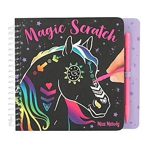Miss Melody Magic Scratch Book – Caiet creativ de răzuit cu cai
