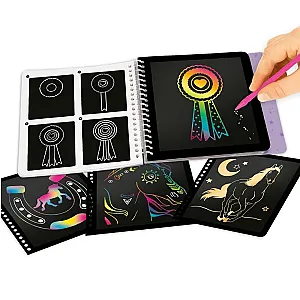 Miss Melody Magic Scratch Book – Caiet creativ de răzuit cu cai
