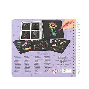 Miss Melody Magic Scratch Book – Caiet creativ de răzuit cu cai