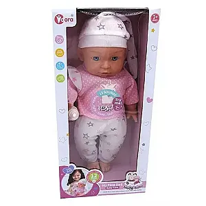 Hangadó játékbaba láma jelmezben – 35 cm