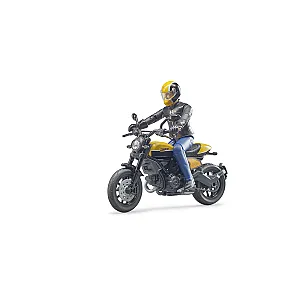 Bruder Ducati Scrambler Full Throttle cu motociclist 63053