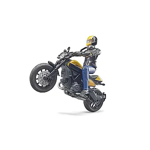 Bruder Ducati Scrambler Full Throttle cu motociclist 63053