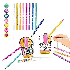 TOPModel Ylvi – Carte de colorat creativă + 8 carioci 1-12930
