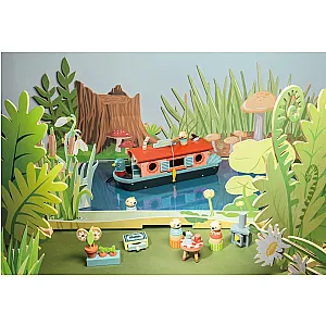 Tender Leaf Toys – Barca familiei de vidre TL8389