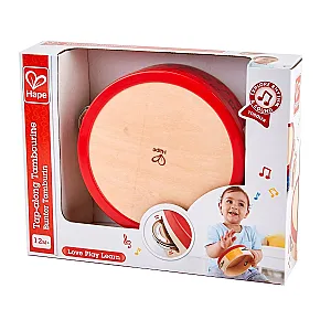 Hape Tap-Along Tambourine – Tamburin din lemn