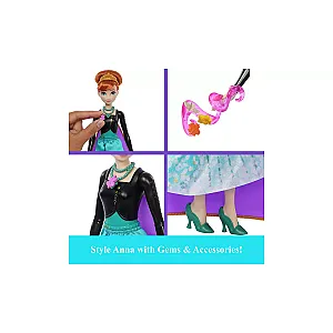 Disney Frozen Jewel Reveal Anna divatbaba és kiegészítők