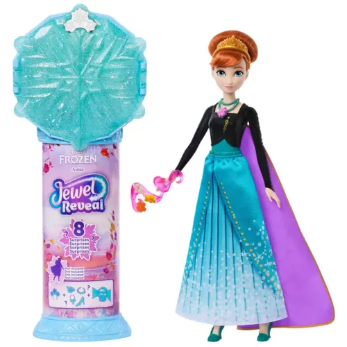 Disney Frozen Jewel Reveal Anna păpușă și accesorii