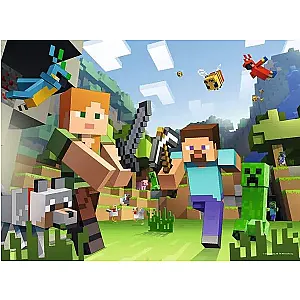 Ravensburger Puzzle 100XXL Minecraft: Steve and Alex