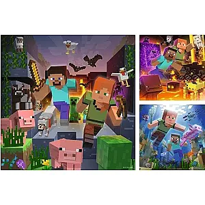 Ravensburger 3×49 darabos Minecraft puzzle – Biomes