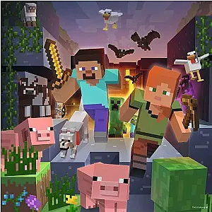 Ravensburger 3×49 darabos Minecraft puzzle – Biomes