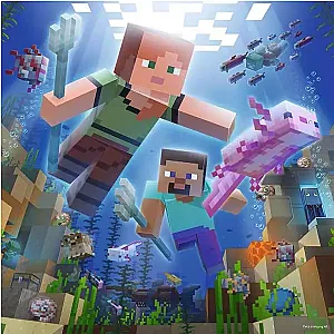 Ravensburger 3×49 darabos Minecraft puzzle – Biomes
