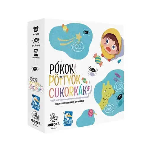 Pókok, pöttyök, cukorkák társasjáték