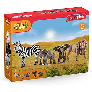 Schleich 42387 – WILD LIFE Set de început cu animale sălbatice