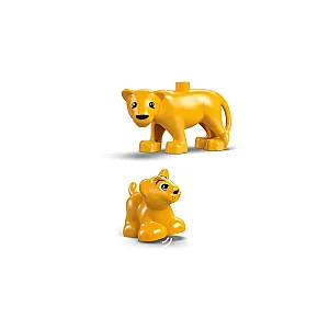 LEGO DUPLO 10442 – Familii de animale sălbatice: Pinguini și lei