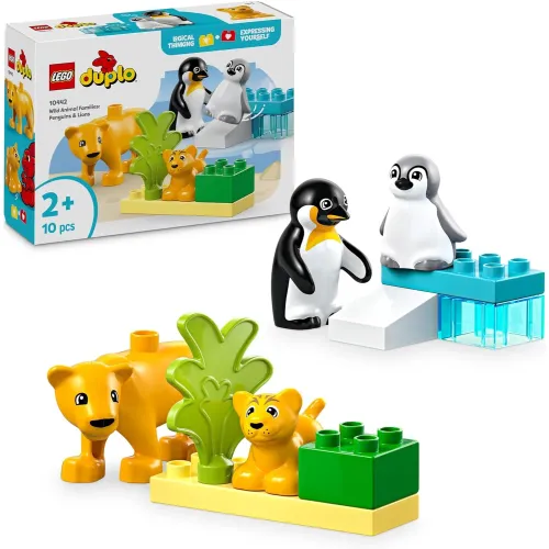 LEGO DUPLO 10442 – Vadállatcsaládok: Pingvinek és oroszlánok