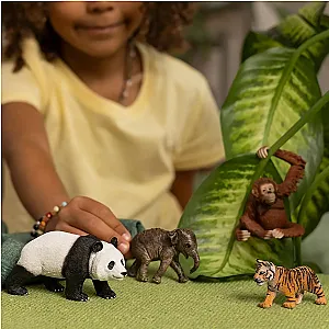 Schleich 42736 – WILD LIFE Ázsiai vadállatok kezdőszett