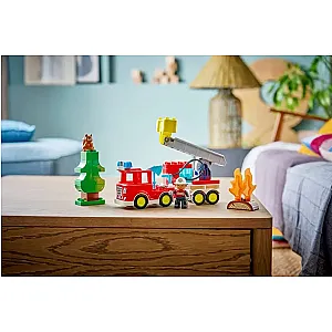 LEGO DUPLO 10473 – Camion de pompieri cu furtun și pompier