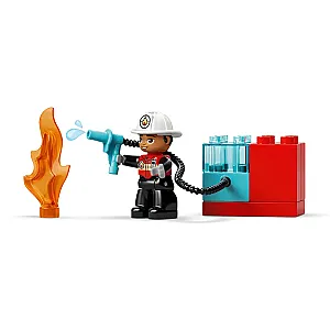 LEGO DUPLO 10473 – Camion de pompieri cu furtun și pompier