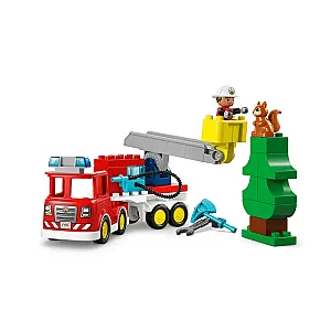 LEGO DUPLO 10473 – Camion de pompieri cu furtun și pompier