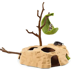 Schleich 42530 – WILD LIFE Întâlnirea suricatelor