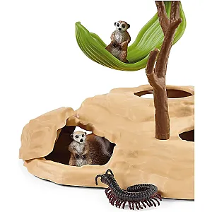Schleich 42530 – WILD LIFE Întâlnirea suricatelor