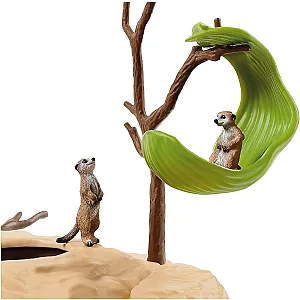 Schleich 42530 – WILD LIFE Întâlnirea suricatelor
