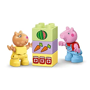 LEGO DUPLO 10468 – Purcelușa Peppa: Tractor și piață