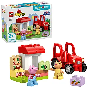 LEGO DUPLO 10468 – Purcelușa Peppa: Tractor și piață