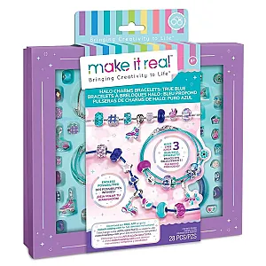 Make It Real – Set brățări cu pandantive cristal (albastru)